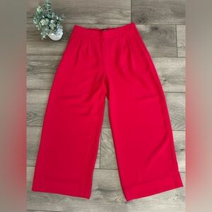 J CREW Red Cropped Women's Dress Pants Size 2